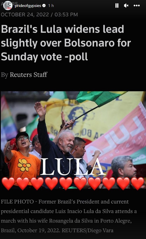 Jason Momoa fala sobre Lula - Foto: Instagram @prideofgypsies