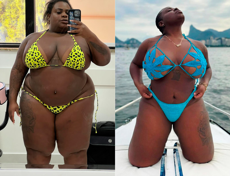 Jojo Todynho antes e depois de seu emagrecimento - Foto: Reprodução/ @jojotodynho