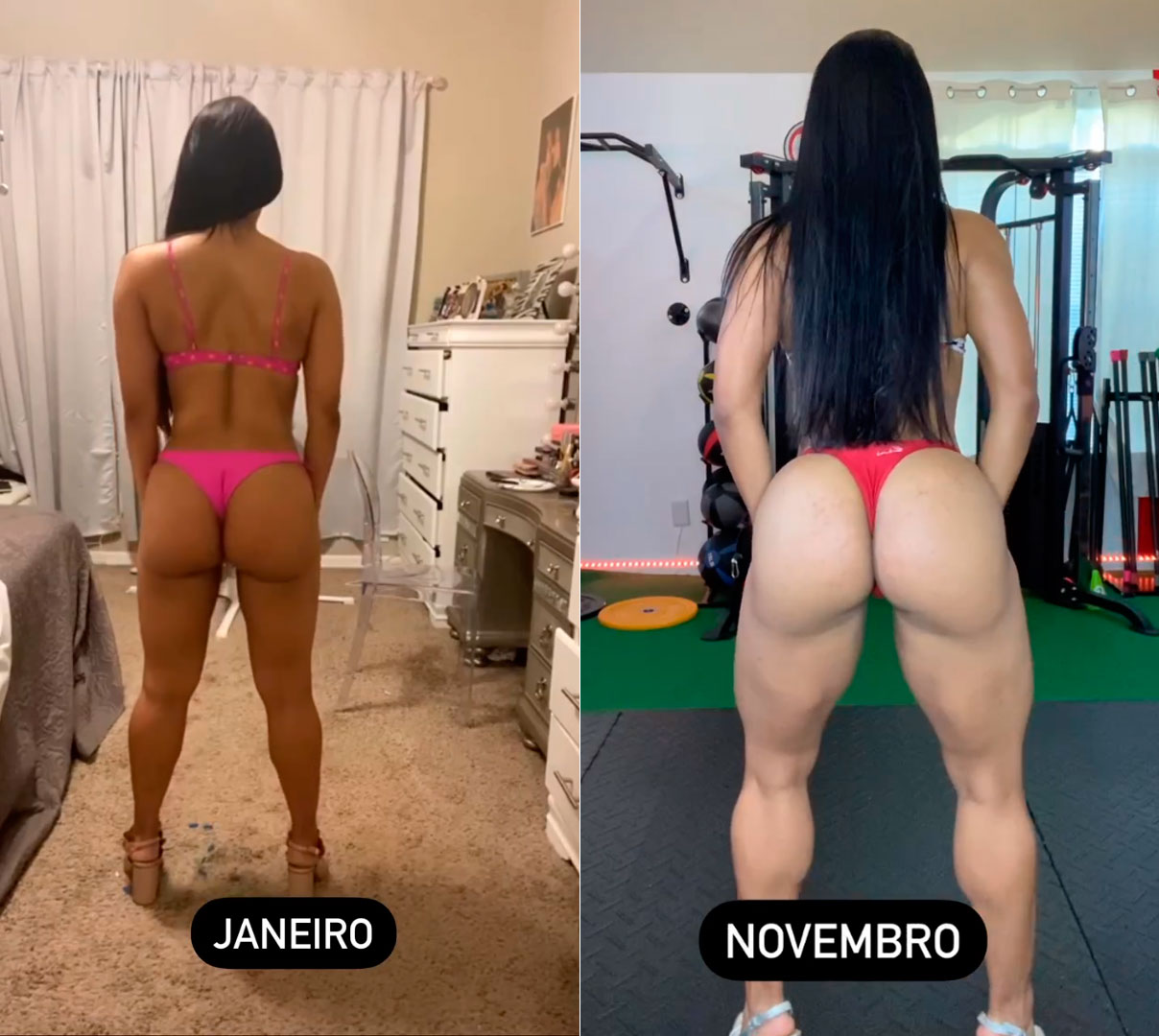 Juliane Almeida mudou corpo para competir no fisiculturismo em um ano - Foto: Reprodução/ @julianealmeida