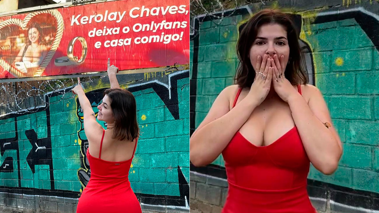 Cenapop · Modelo do OnlyFans é pedida em casamento em outdoor: “Não  acredito”