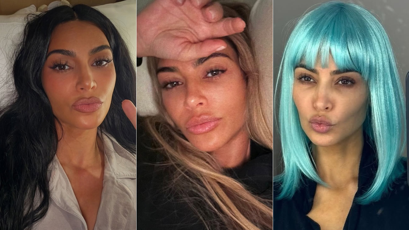 Kim Kardashian mostrou diferentes cabelos em fotos - Foto: Reprodução/ Instagram@kimkardashian