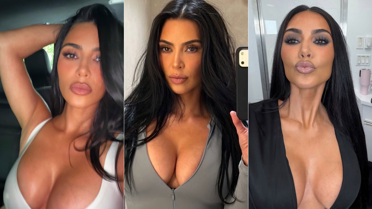 Kim Kardashian exibiu decote em fotos - Foto: Reprodução/ Instagram@kimkardashian