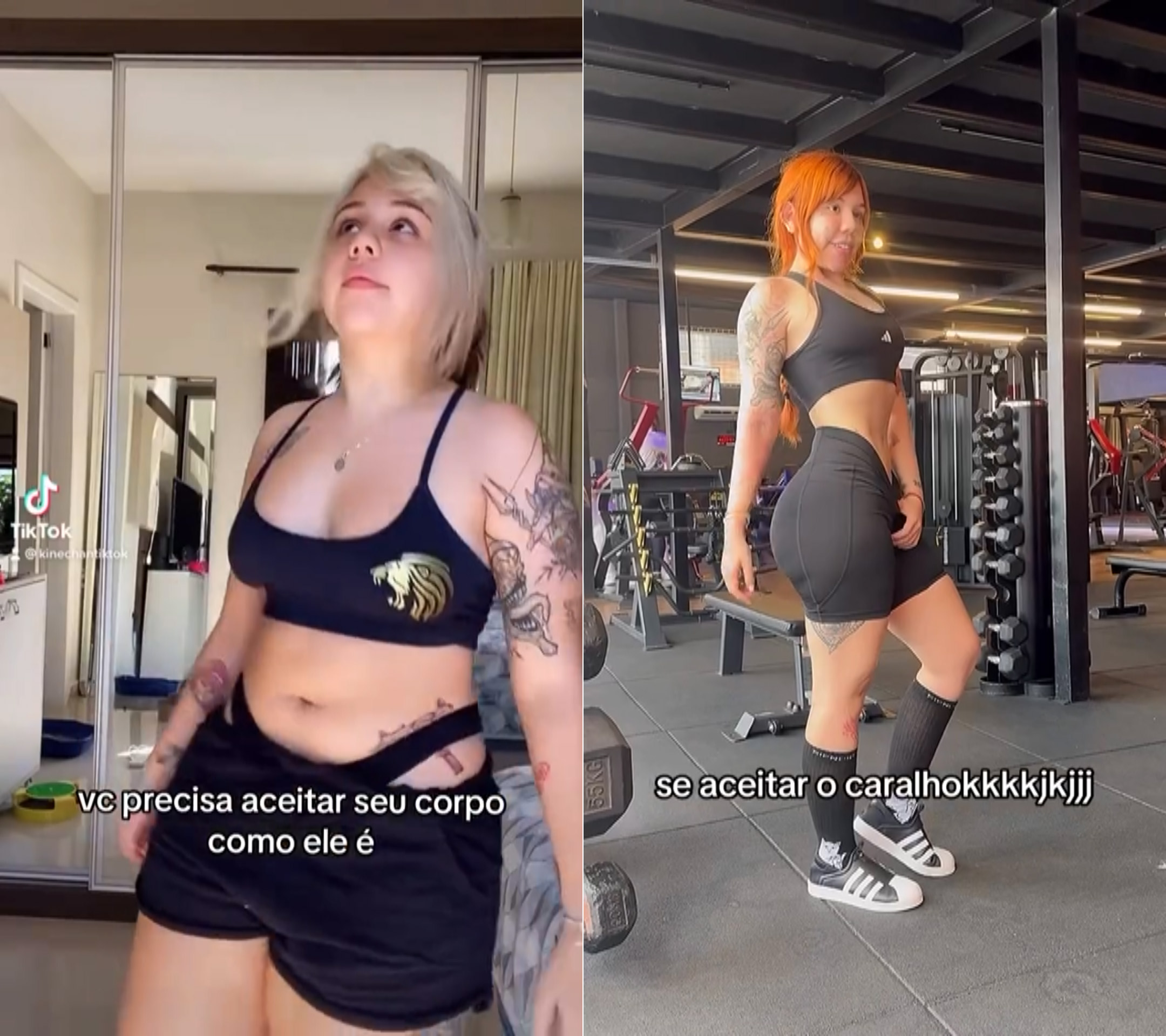 Kinechan mostrou evolução do corpo em vídeo - Foto: Reprodução/ Instagram@kinechan2.0