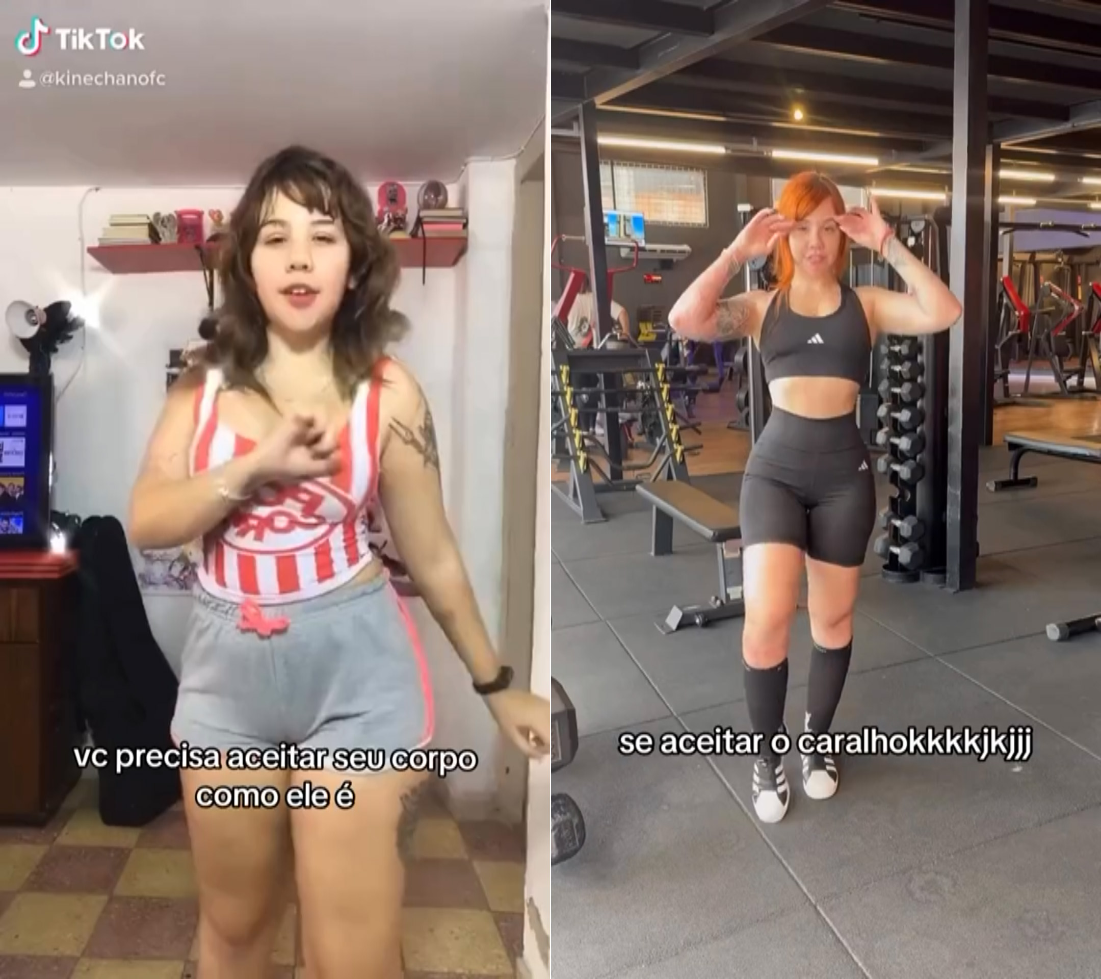 Kinechan mostrou evolução do corpo em vídeo - Foto: Reprodução/ Instagram@kinechan2.0