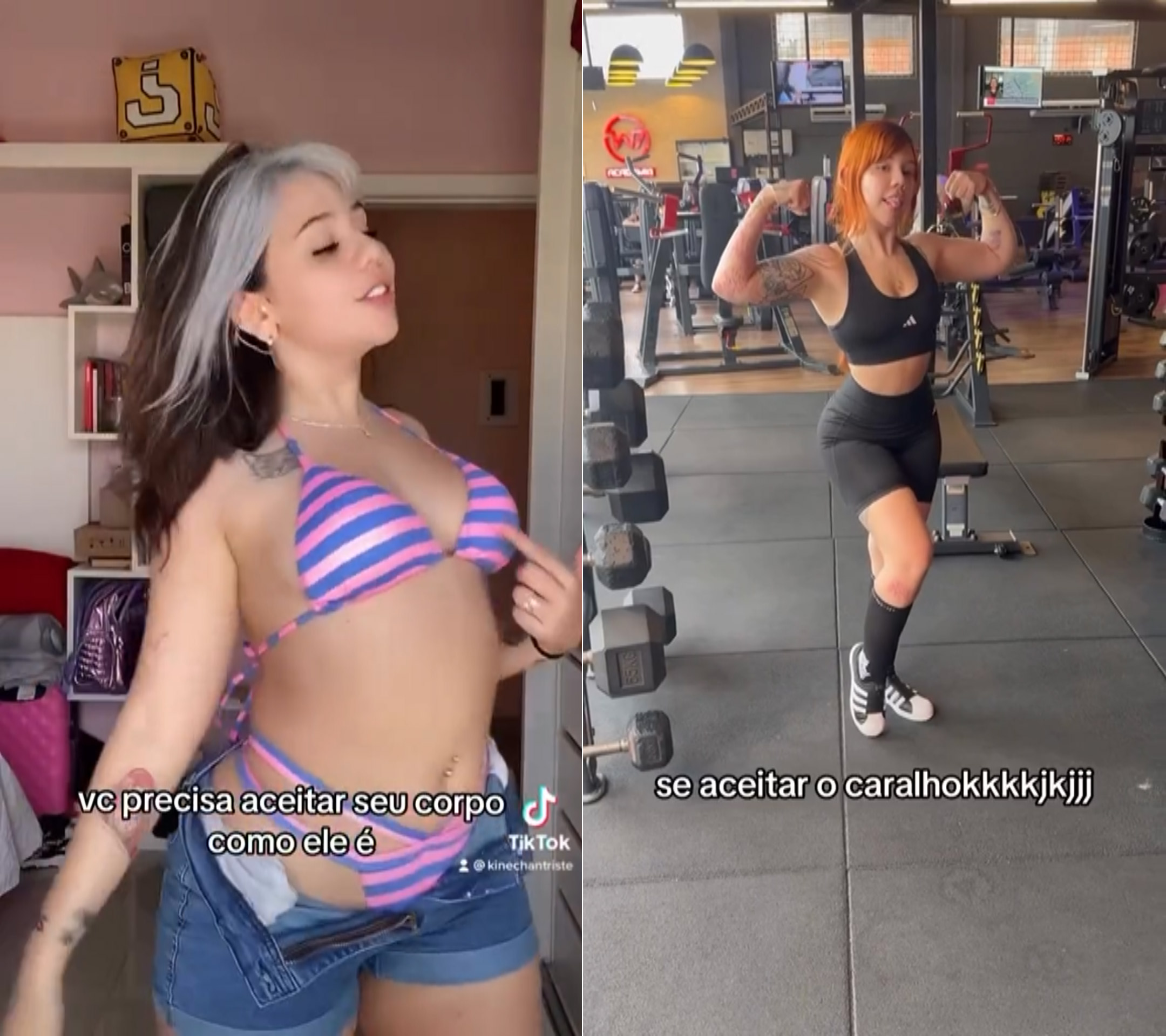 Kinechan mostrou evolução do corpo em vídeo - Foto: Reprodução/ Instagram@kinechan2.0