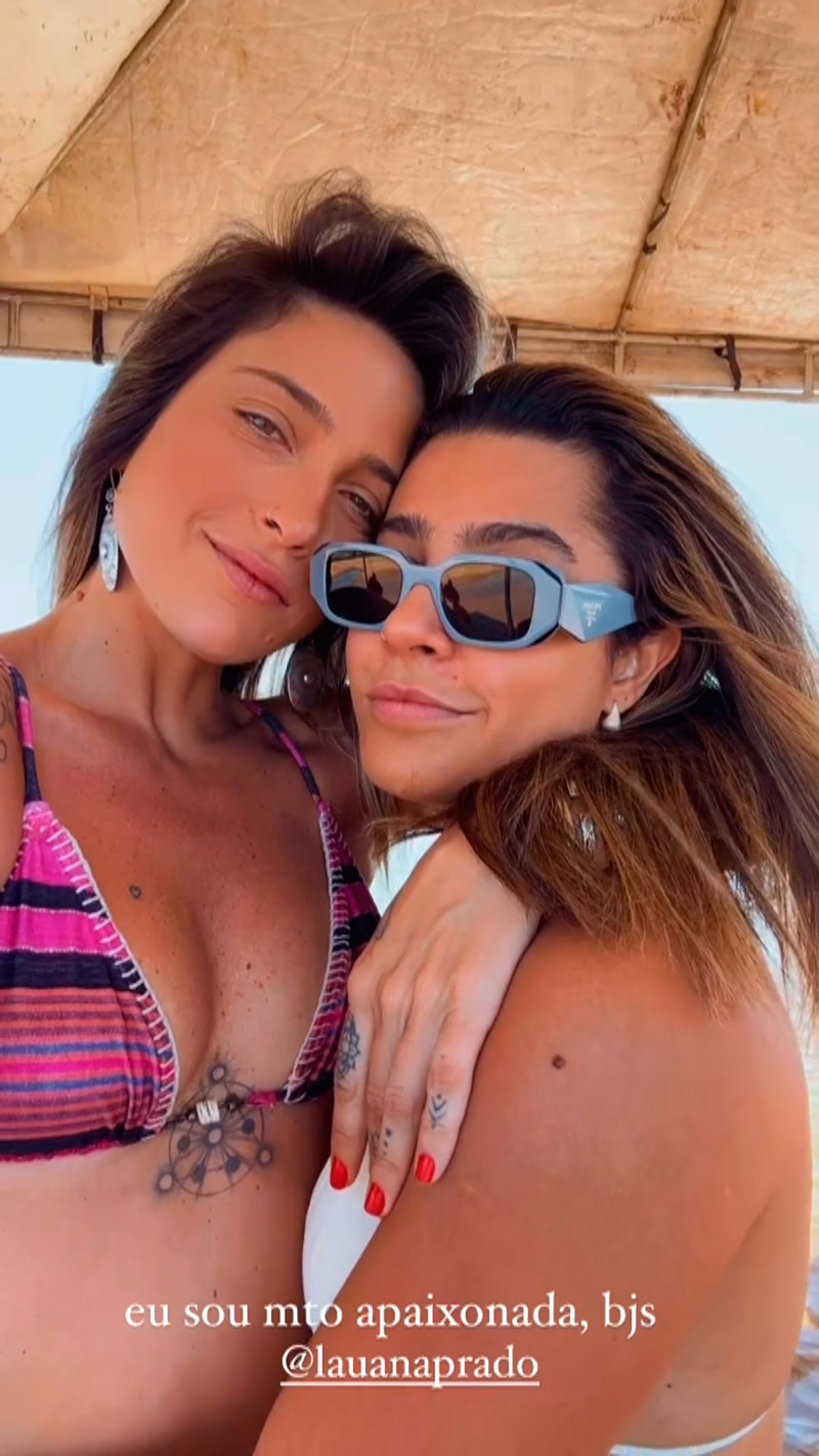 Lauana Prado mostrou momentos românticos com Tati Dias - Foto: Reprodução/ Instagram@lauanaprado