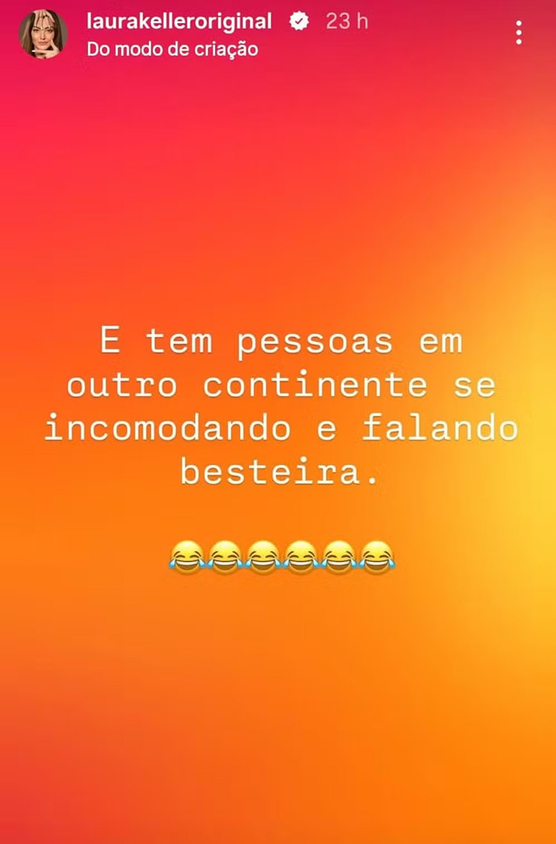 Laura Keller rebateu críticas após topless em praia francesa - Foto: Reprodução/ Instagram@laurakelleroriginal