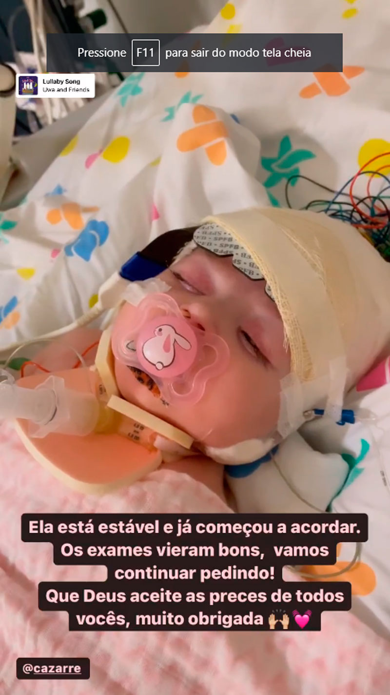 Letícia Cazarré pediu orações para a filha na web - Foto: Reprodução/ Instagram@leticiacazarre