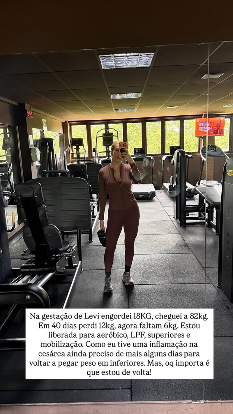 Lore Improta contou que perdeu 12 kg após 40 dias do parto - Foto: Reprodução/ Instagram@loreimprota