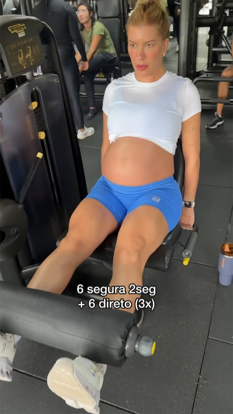 Lore Improta mostrou treino pesado na reta final da gravidez - Foto: Reprodução/ Instagram@loreimprota