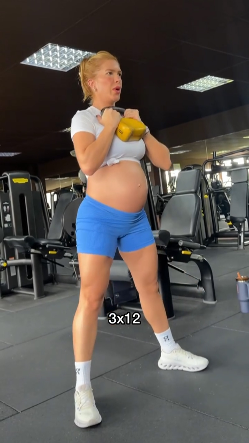 Lore Improta mostrou treino pesado na reta final da gravidez - Foto: Reprodução/ Instagram@loreimprota
