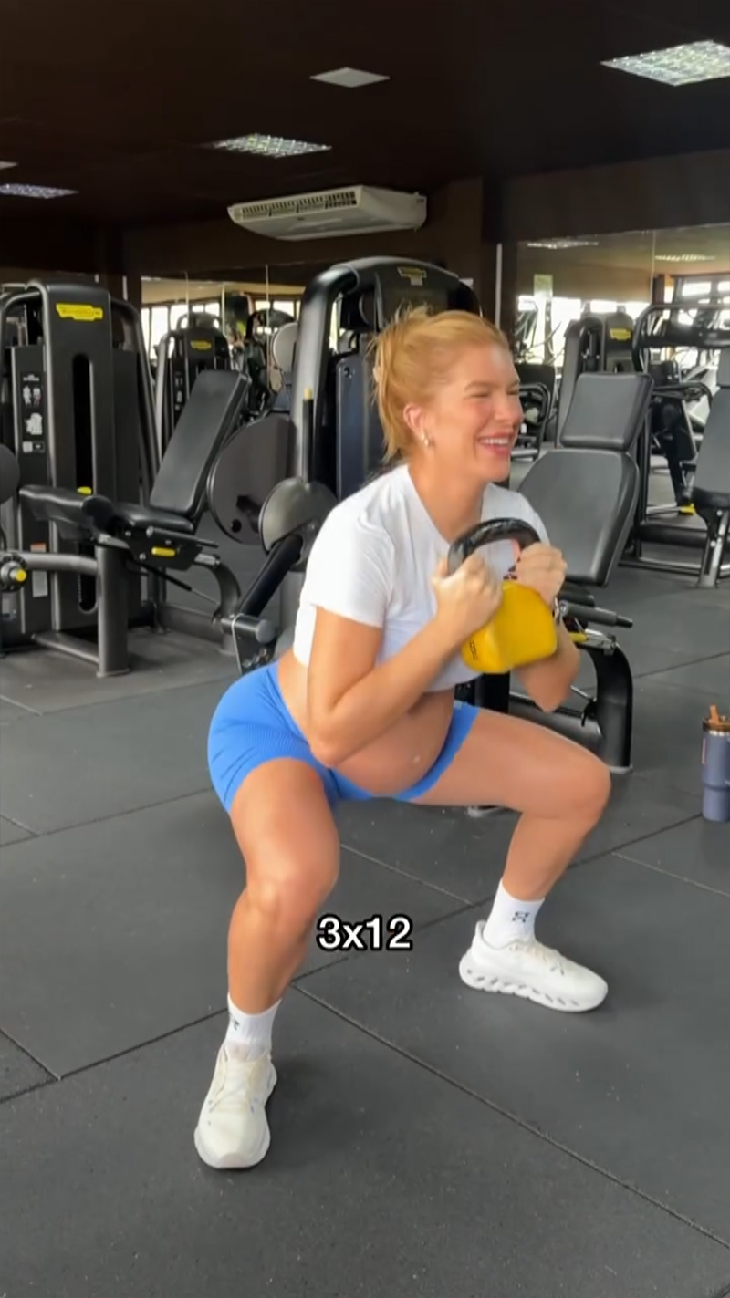 Lore Improta mostrou treino pesado na reta final da gravidez - Foto: Reprodução/ Instagram@loreimprota