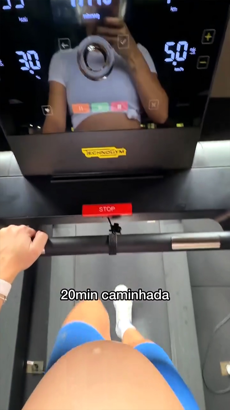 Lore Improta mostrou treino pesado na reta final da gravidez - Foto: Reprodução/ Instagram@loreimprota