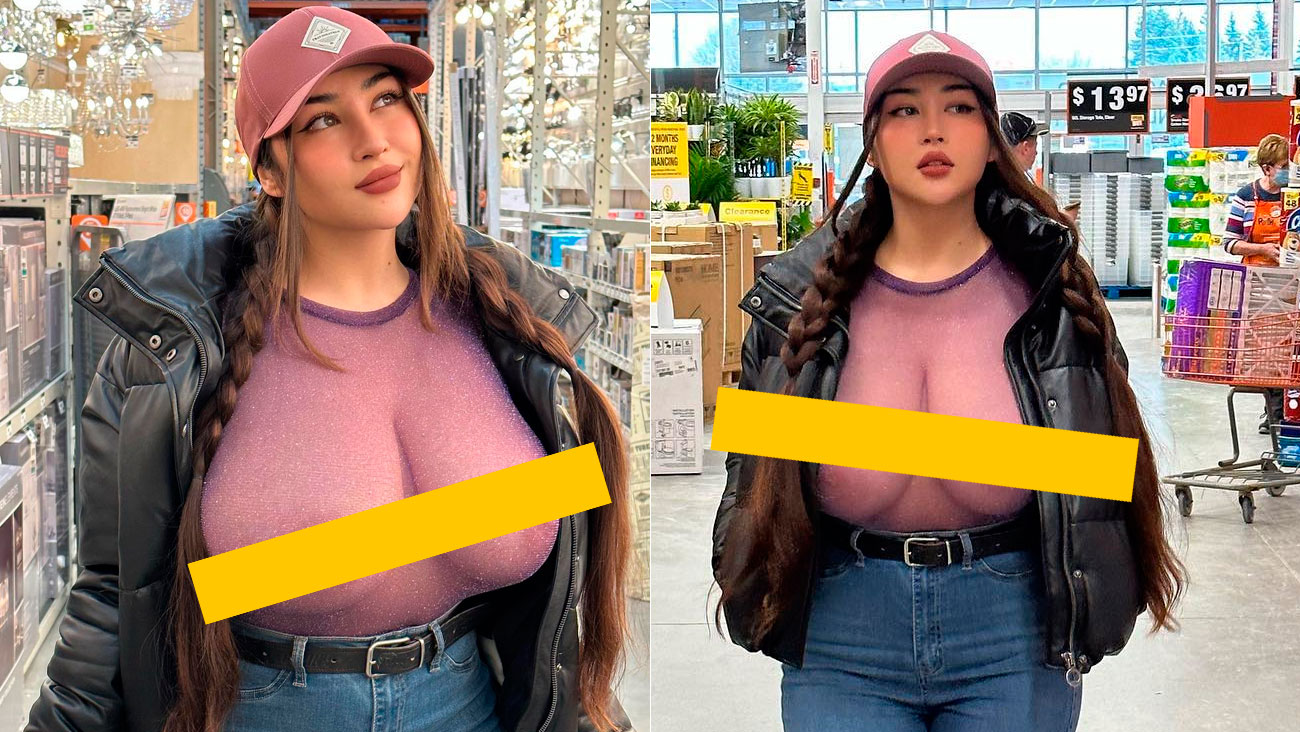 Cenapop · Modelo do OnlyFans faz compras com blusa transparente: “Deu tudo  certo”