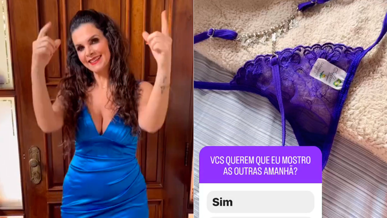 Cenapop · Luiza Ambiel mostra coleção de calcinhas na web: “Essa é para  provocar”