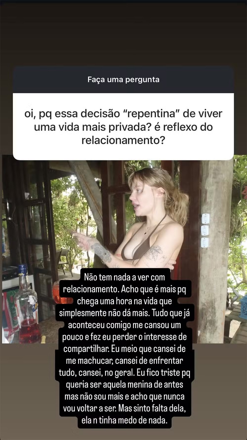 Luísa Sonza revelou motivo de escolher ter vida mais discreta - Foto: Reprodução/ Instagram