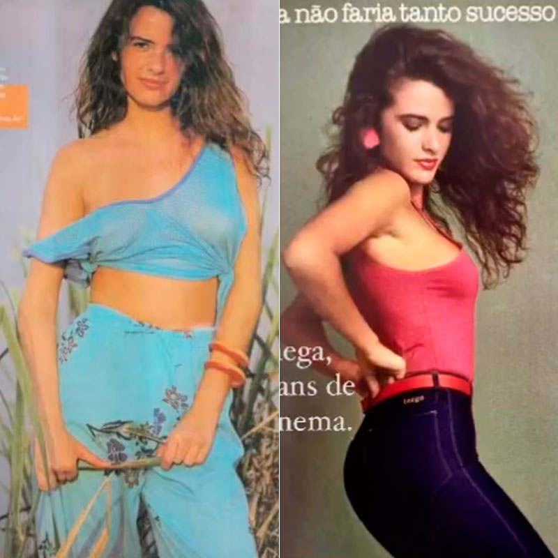 Luma de Oliveira em fotos raras do início da carreira de modelo - Foto: Reprodução/ Instagram@lumadeoliveiraoficial