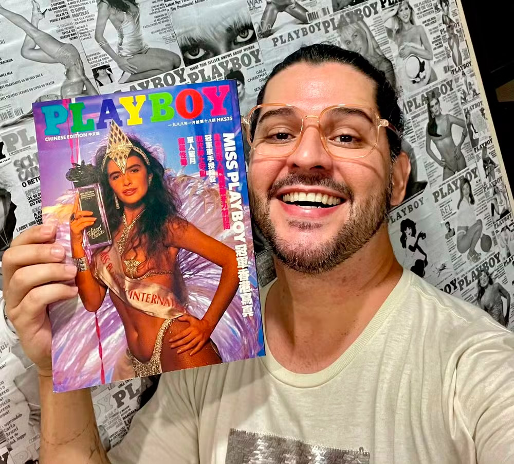 Playboy Hong Kong traz fotos de Luma de Oliveira nunca publicadas no Brasil - Foto: Reprodução/ Instagram@clubdavip