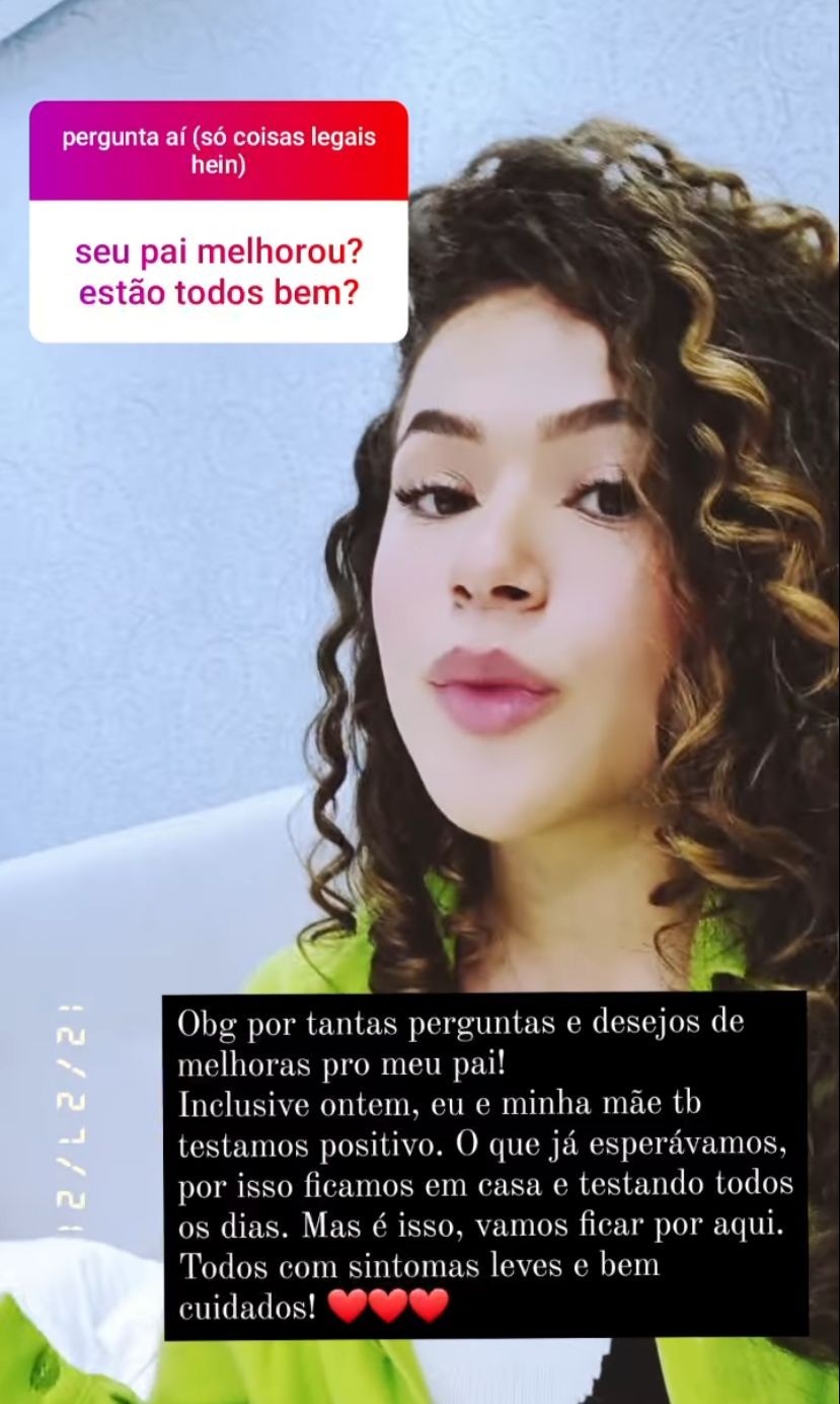 Maisa Silva testa positivo para covid-19 - Foto: Reprodução/Instagram