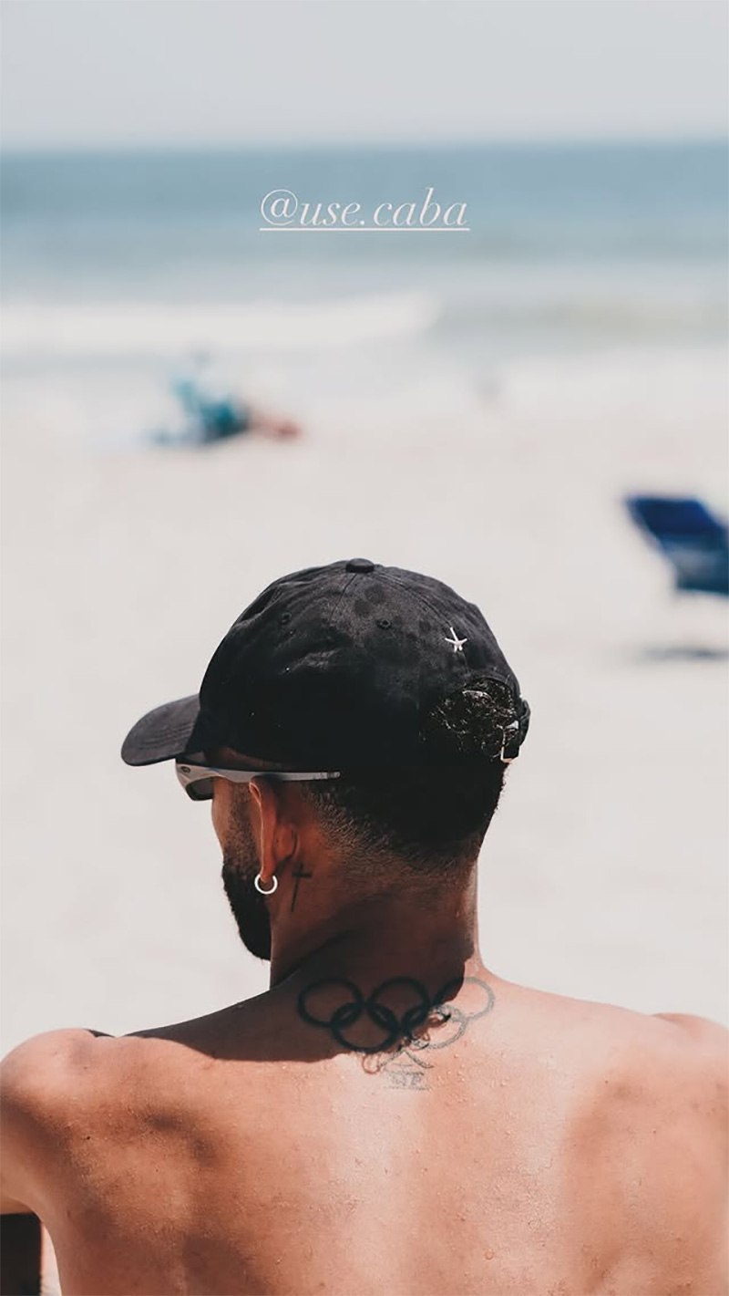 Matheus Cunha mostrou momentos em família na praia e à beira da piscina - Foto: Reprodução/ Instagram@cunha
