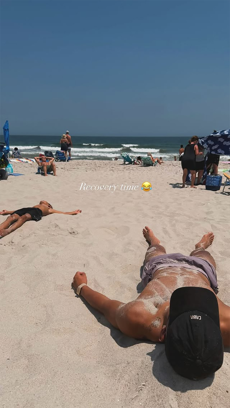Matheus Cunha mostrou momentos em família na praia e à beira da piscina - Foto: Reprodução/ Instagram@cunha