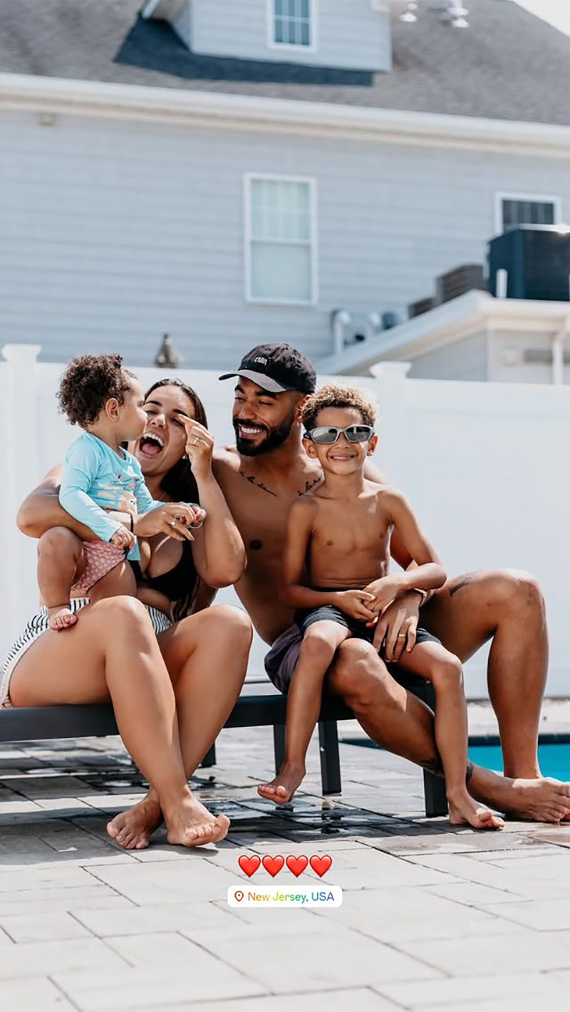 Matheus Cunha mostrou momentos em família na praia e à beira da piscina - Foto: Reprodução/ Instagram@cunha