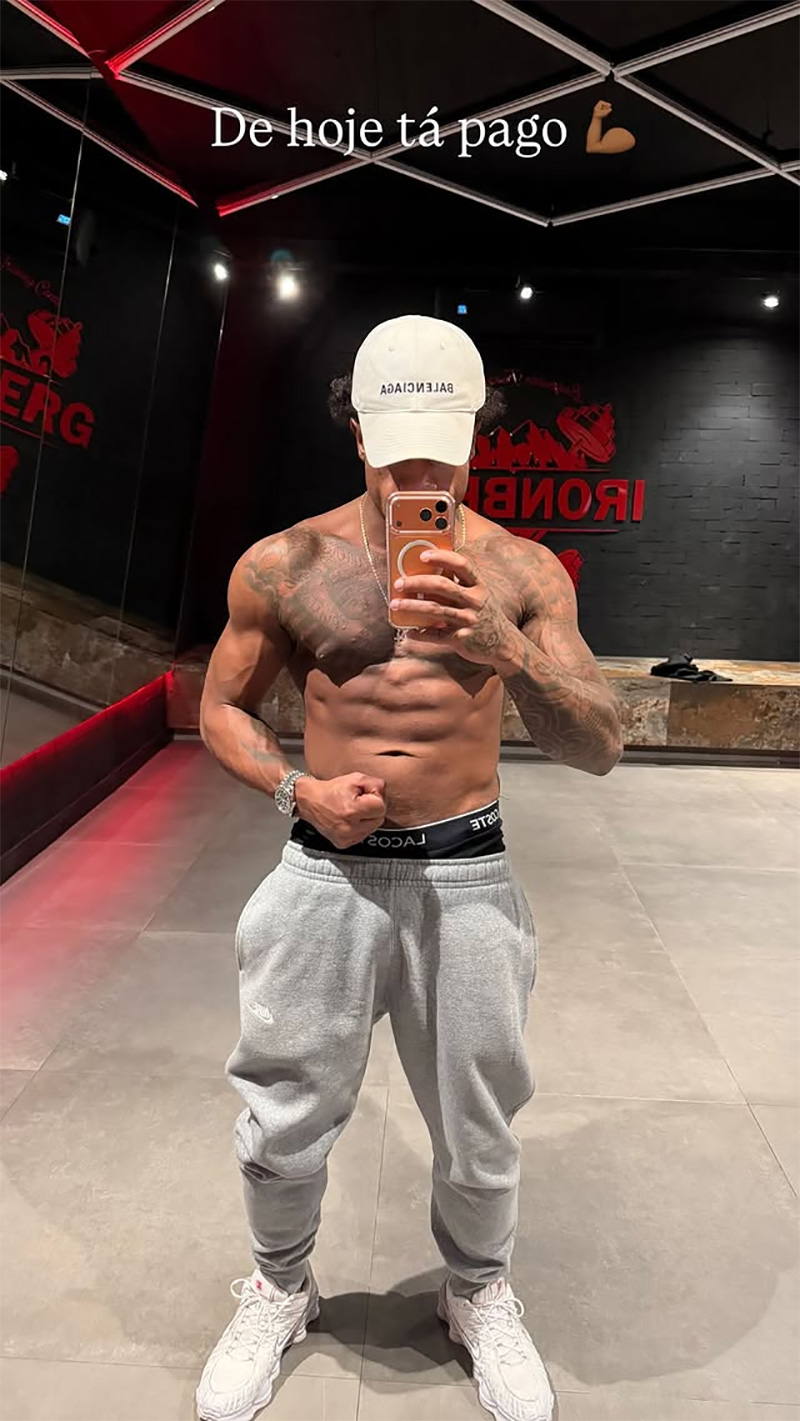 MC Davi surpreendeu ao mostrar antes e depois de emagrecimento - Foto: Reprodução/ Instagram@jhonnybenny