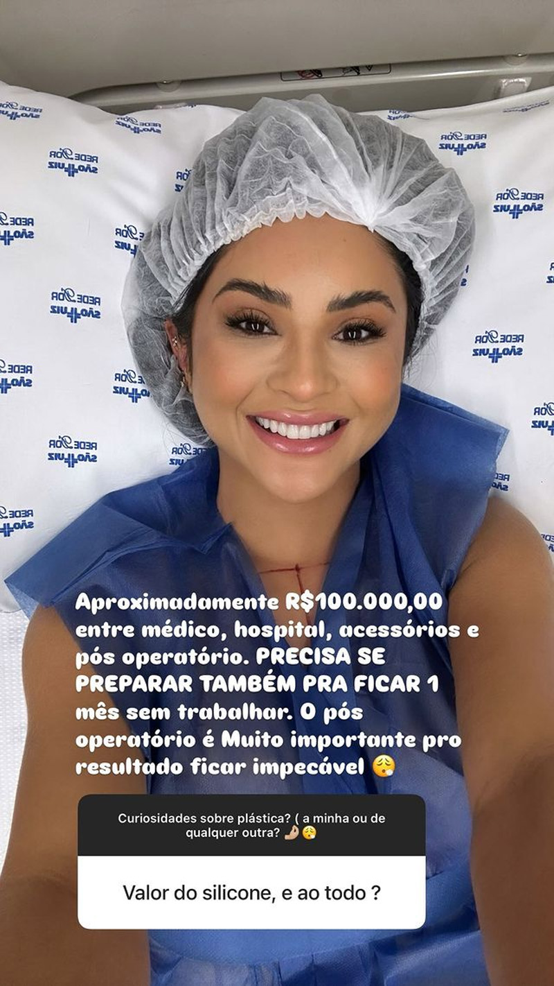 Mileide Mihaile contou que tinha trauma de cirurgia nos seios - Foto: Reprodução/ Instagram@mileidemihaile