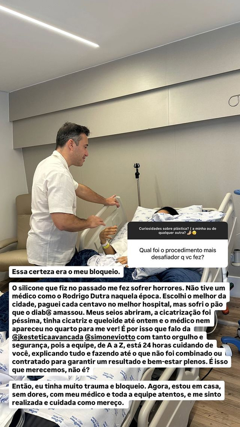 Mileide Mihaile contou que tinha trauma de cirurgia nos seios - Foto: Reprodução/ Instagram@mileidemihaile