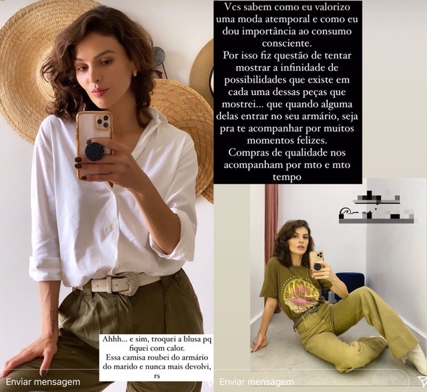 Monica Benini fala de sua escolha de looks - Foto: Reprodução/Instagram