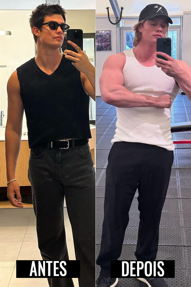 Nicholas Galitzine exibiu corpo musculoso após preparação para He-Man - Foto: Reprodução/ Instagram@nicholasgalitzine