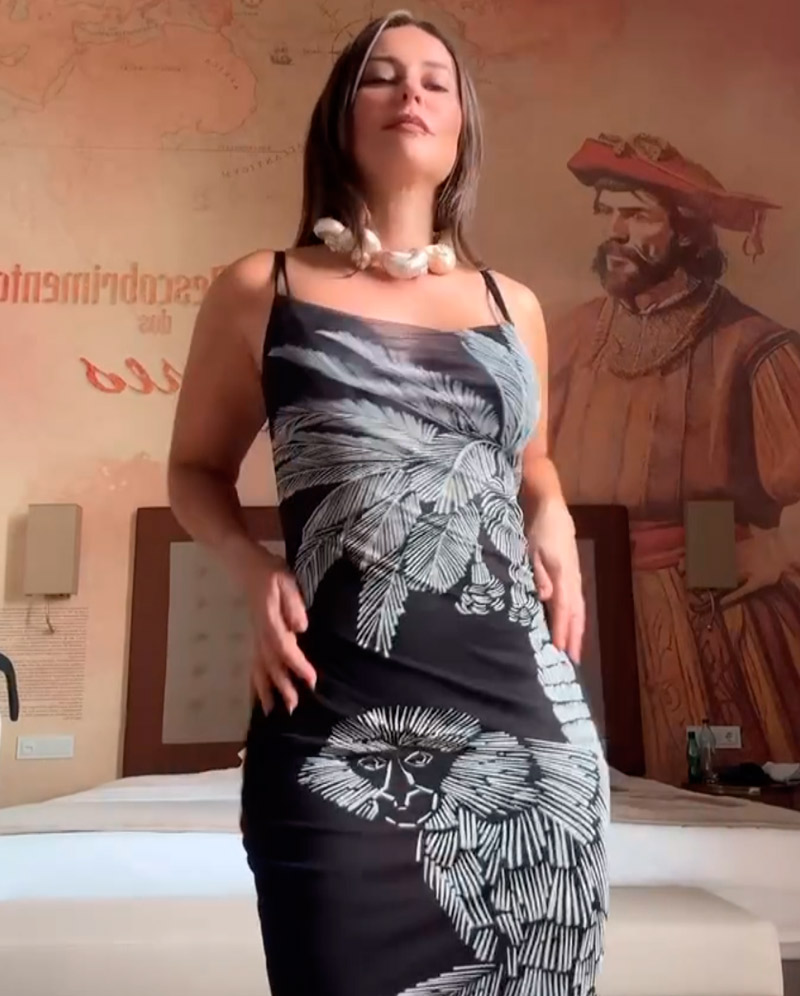 Paolla Oliveira deixou a lingerie à mostra em vestido transparente - Foto: Reprodução/ Instagram@paollaoliveirareal