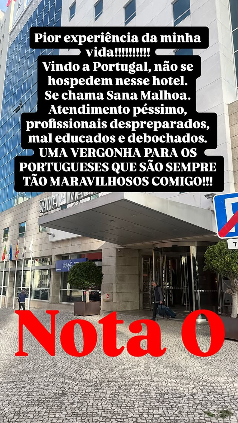 Paula Fernandes desabafou nas redes sociais após hospedagem em Portugal - Foto: Reprodução/ Instagram@paulafernandes