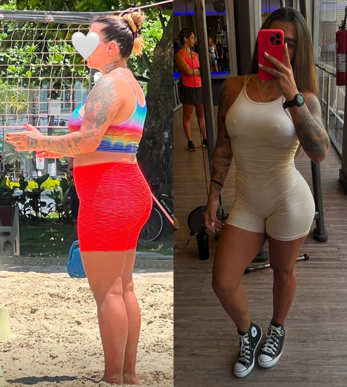 Petra Mattar mostrou antes e depois de perder 30kg - Foto: Reprodução/ Instagram@petra