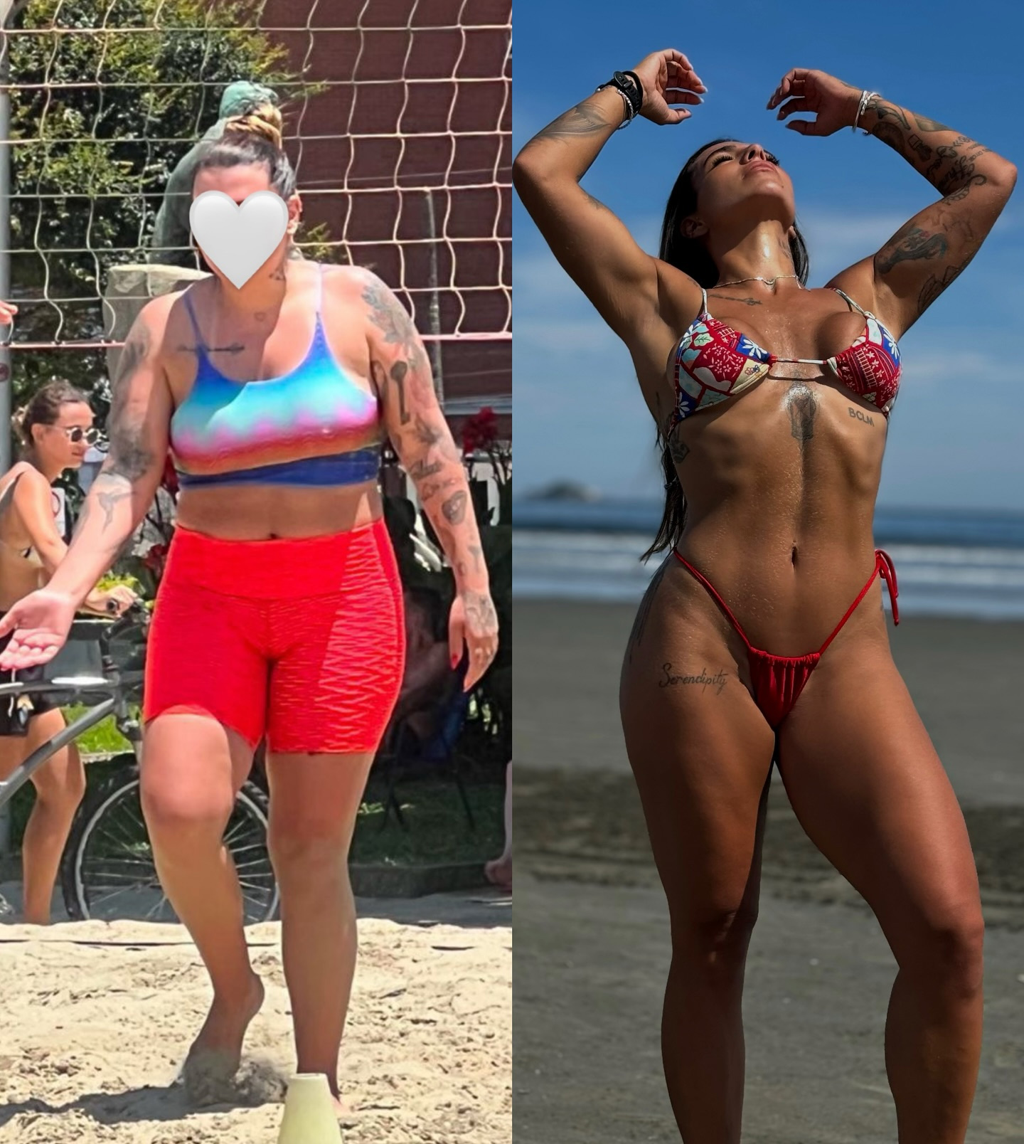 Petra Mattar mostrou antes e depois de perder 30kg - Foto: Reprodução/ Instagram@petra