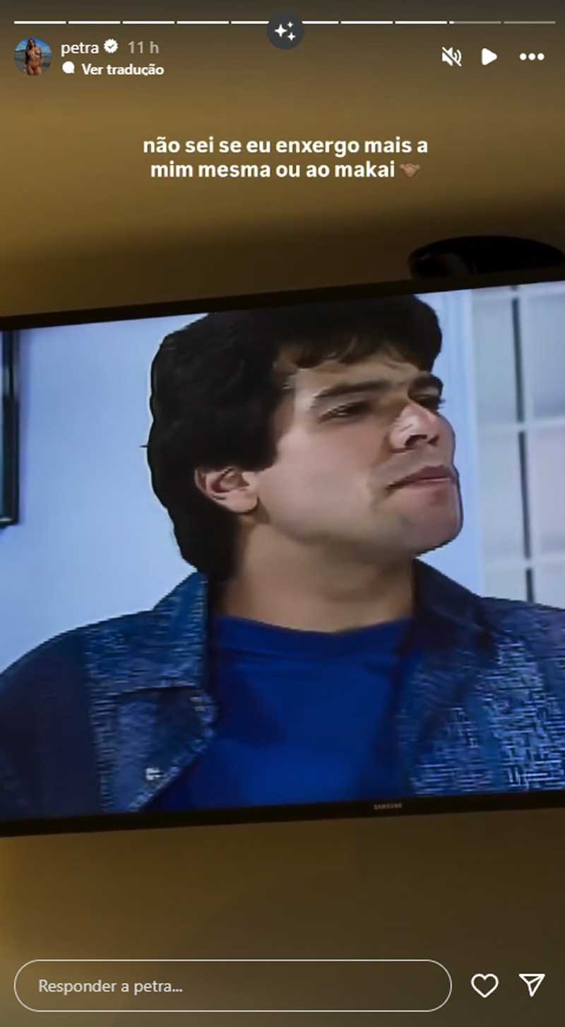 Petra Mattar contou que está assistindo A Viagem pela primeira vez - Foto: Reprodução/ Instagram@petra
