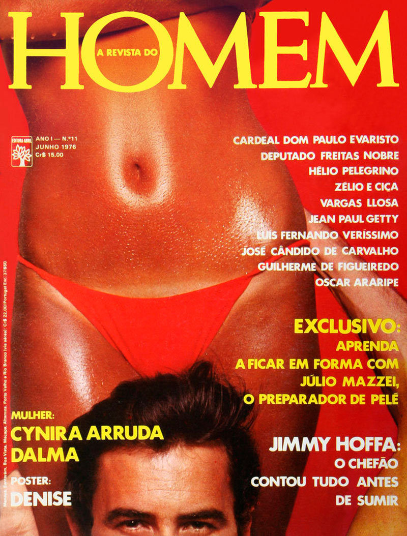 Playboy de Junho de 1976: (Cynira Arruda) - Foto: Divulgação
