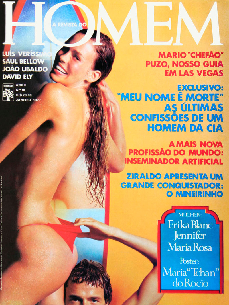 Playboy de Janeiro de 1977 (Erika Blanc) - Foto: Divulgação
