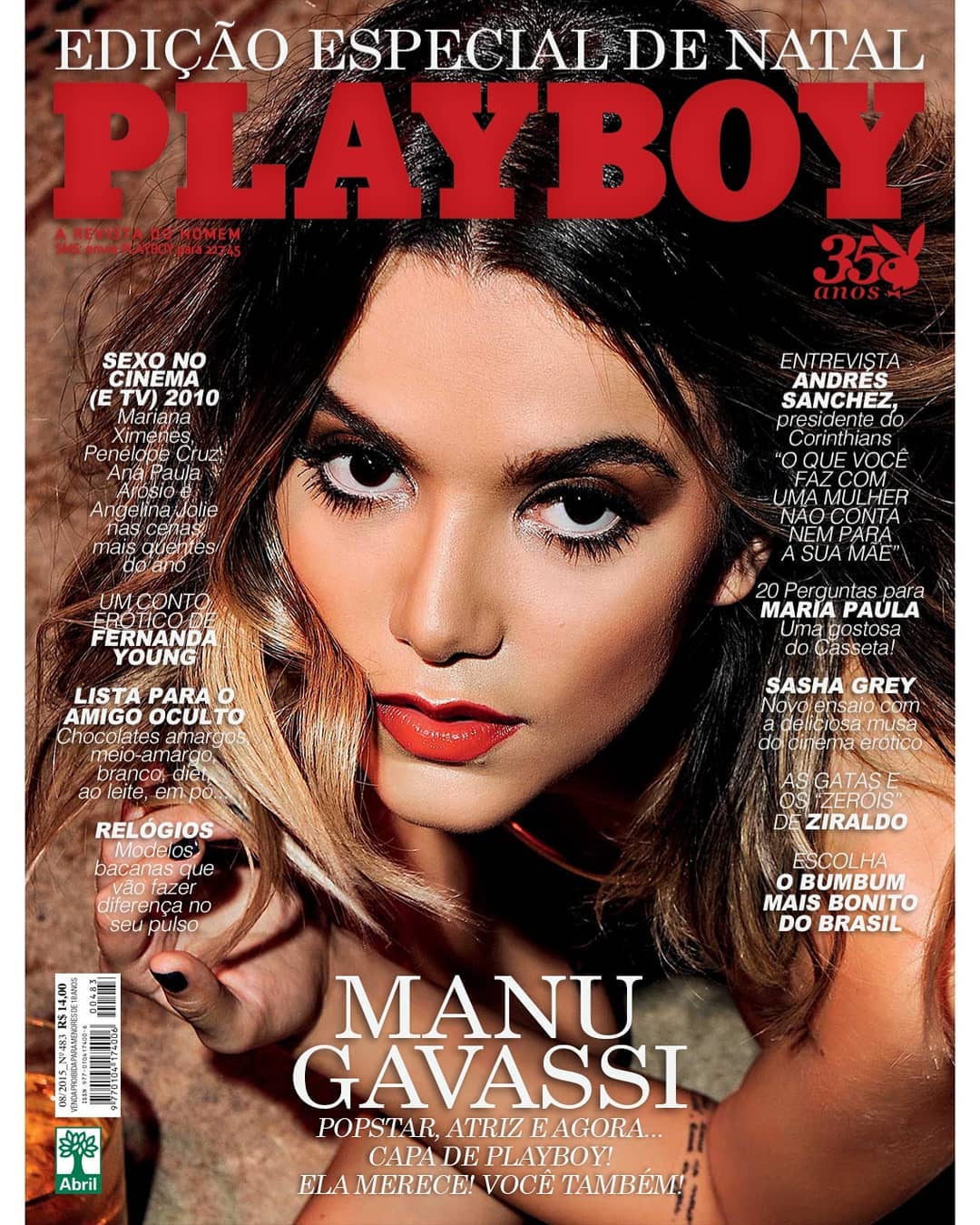 Manu Gavassi em capa da Playboy Fake