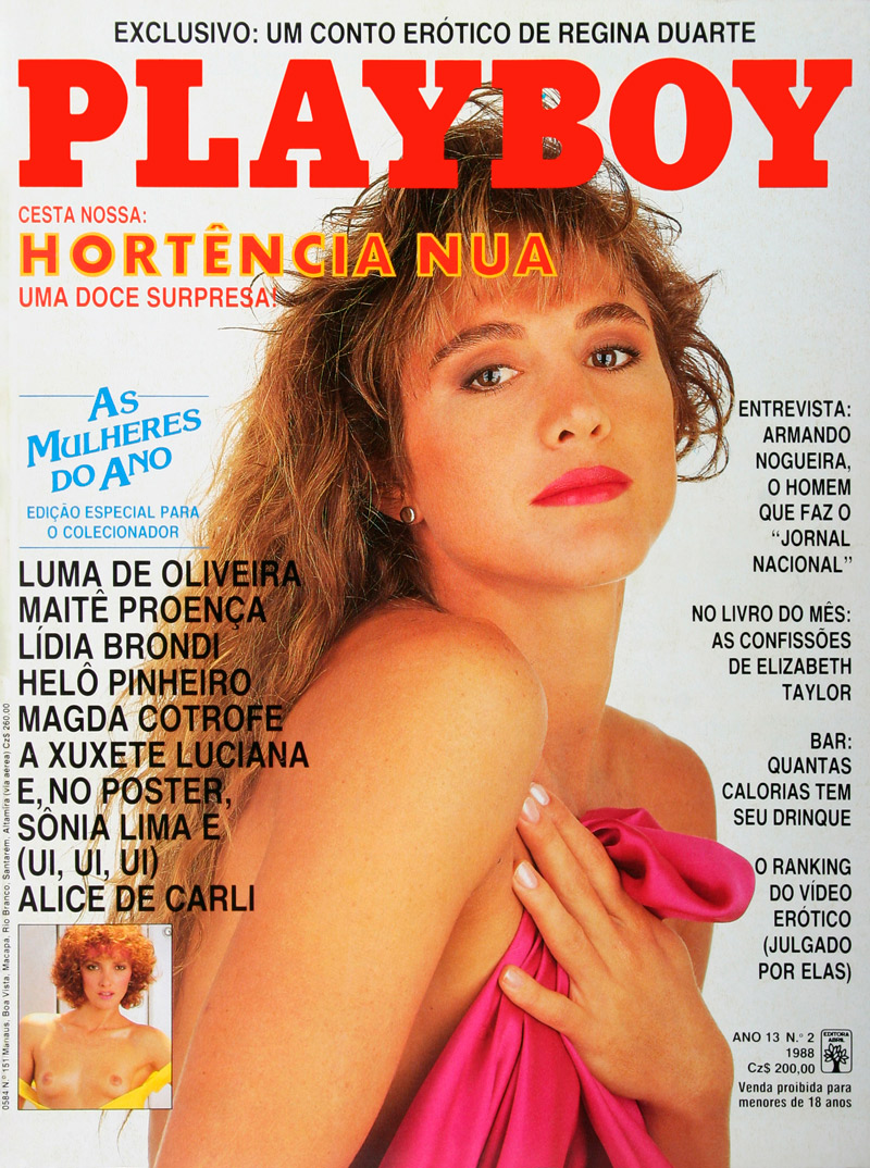 Hortência posou para a Playboy em 1988 - Foto: Divulgação