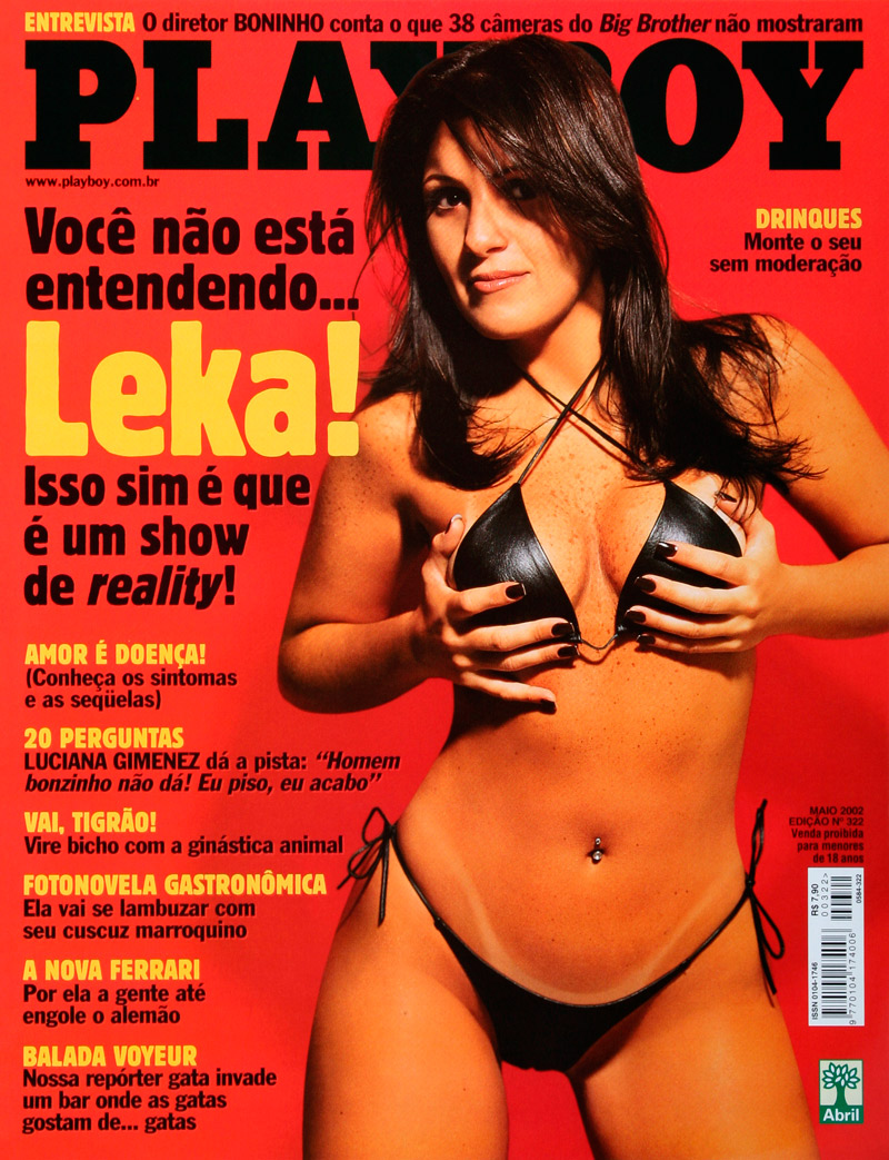 Leka Begliomini na capa da revista Playboy - Foto: Divulgação