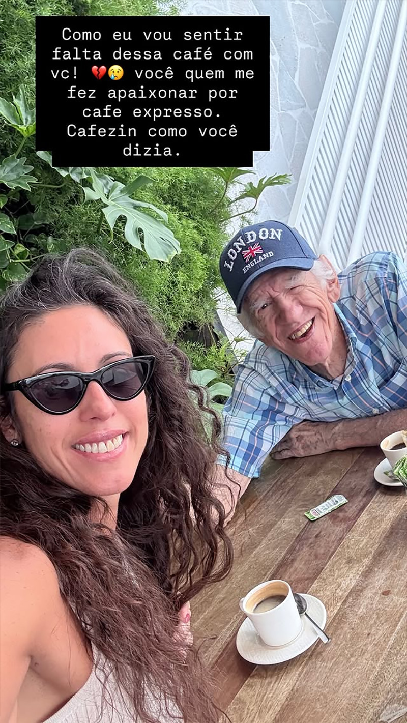 Ana Minatti se despediu do pai, Rui Rezende, nas redes sociais - Foto: Reprodução/ Instagram@ana.m.minatti