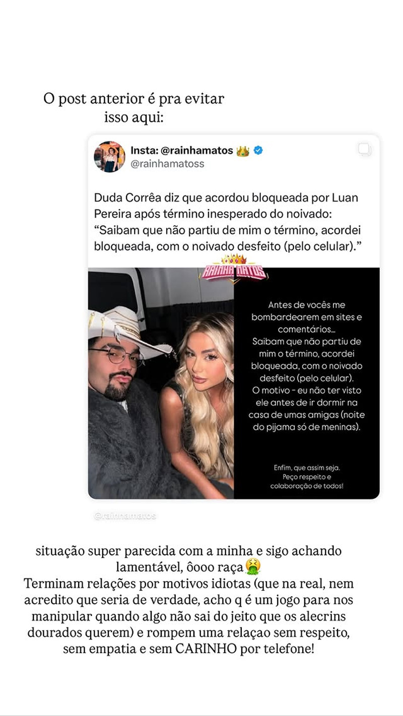 Saory Cardoso alfinetou Marcello Novaes ao comentar outro término - Foto: Reprodução/ Instagram@saorycardoso