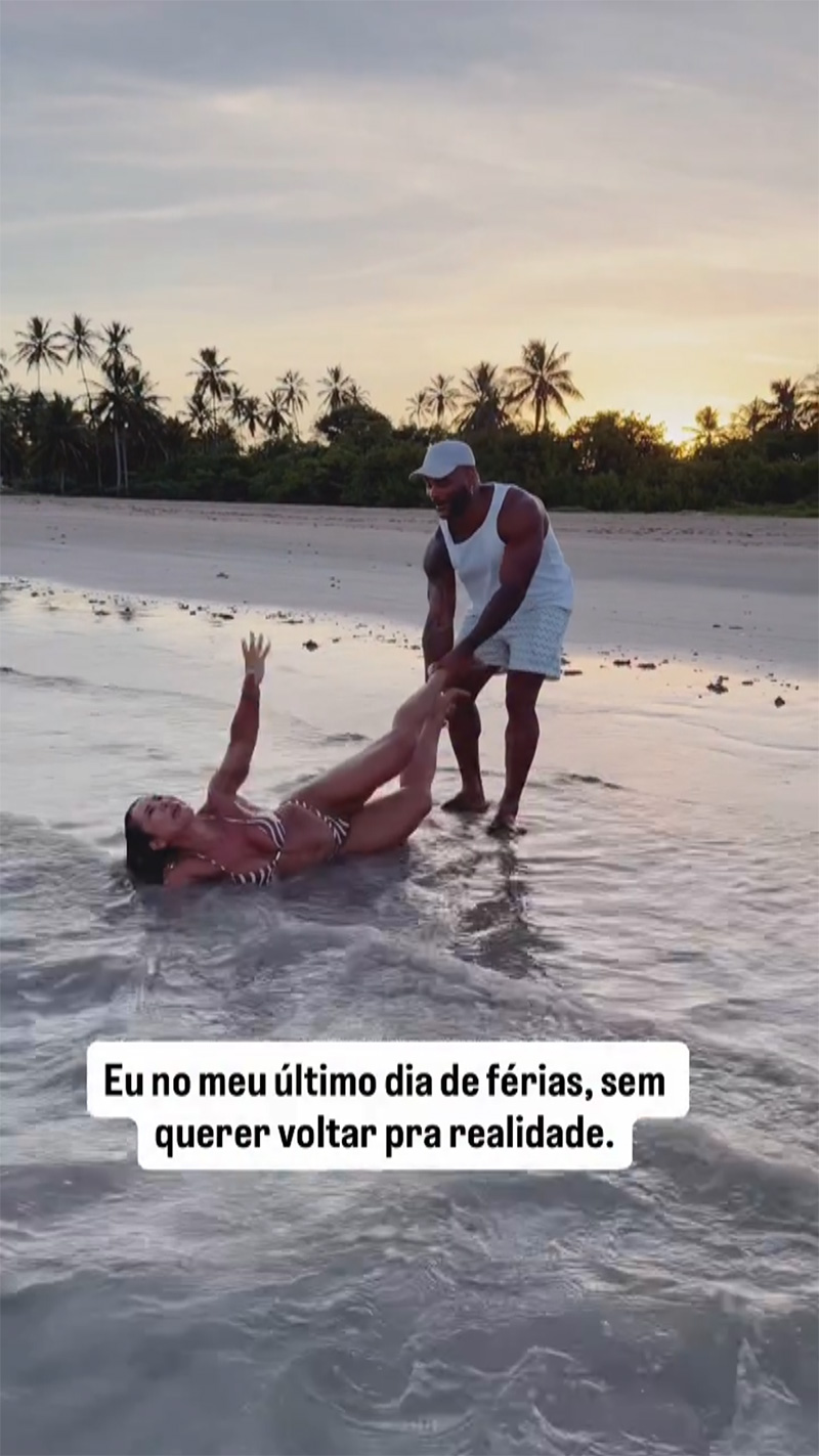Scheila Carvalho postou vídeo divertido no final das férias - Foto: Reprodução/ Instagram@scheilacarvalhooficial