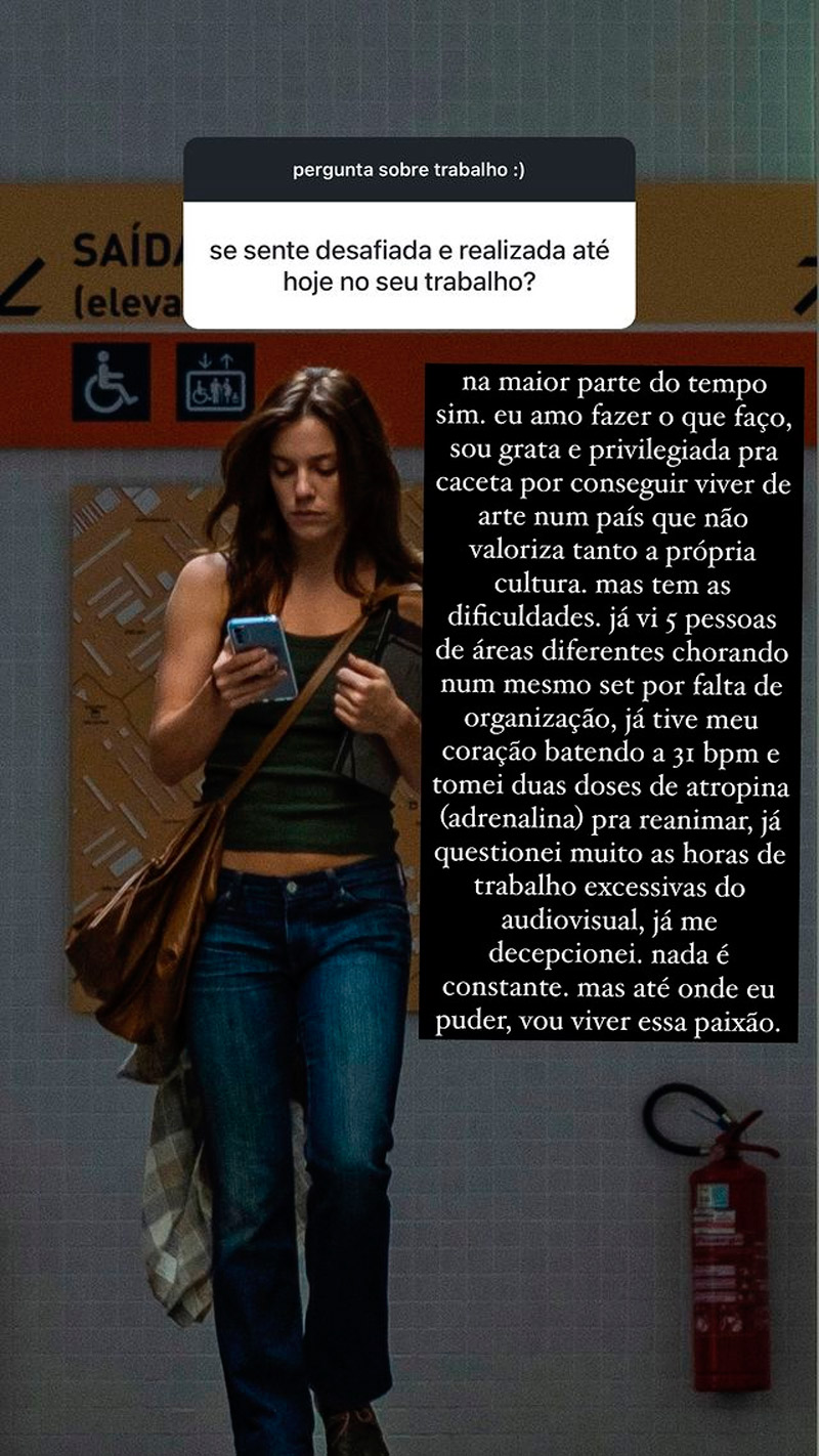 Alice Wegmann falou sobre trabalho de como atriz - Foto: Reprodução/ Instagram@alicewegmann