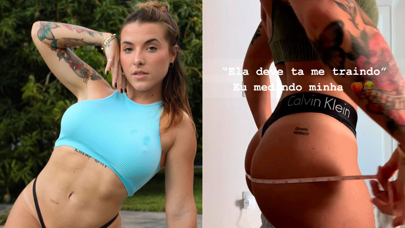 Cenapop · Influencer do Miss Bumbum faz vídeo com fita métrica e brinca:  “Qual o tamanho?”