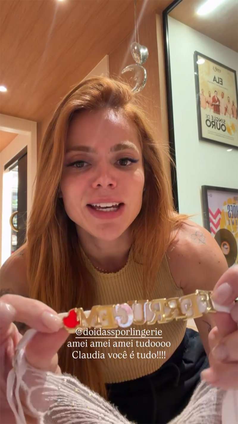 Thaís Vasconcellos mostrou calcinhas exclusivas em vídeo - Foto: Reprodução/ Instagram@thaisrvv 
