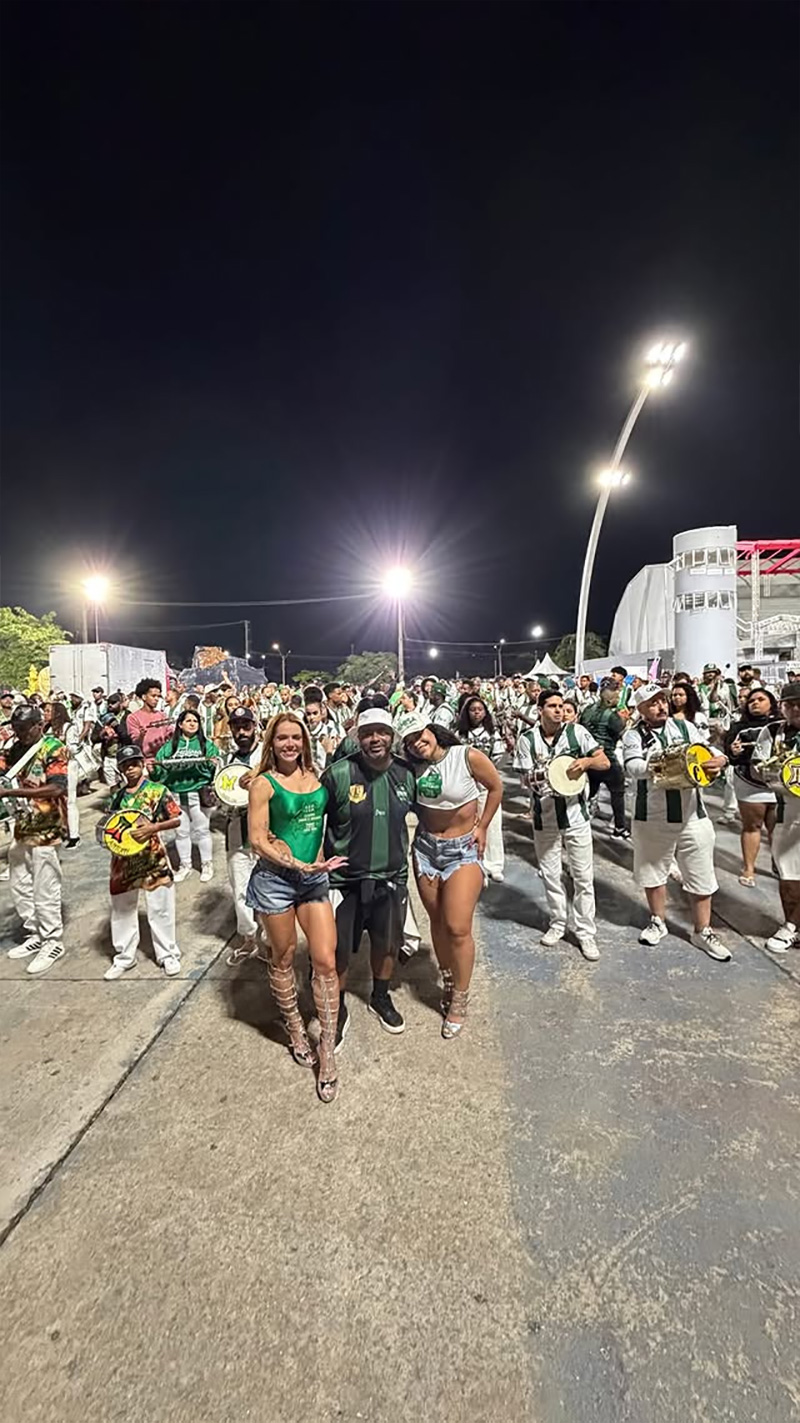 Thaís Vasconcellos mostrou ensaio de carnaval no sambódromo do Anhembi - Foto: Reprodução/ Instagram@thaisrvv