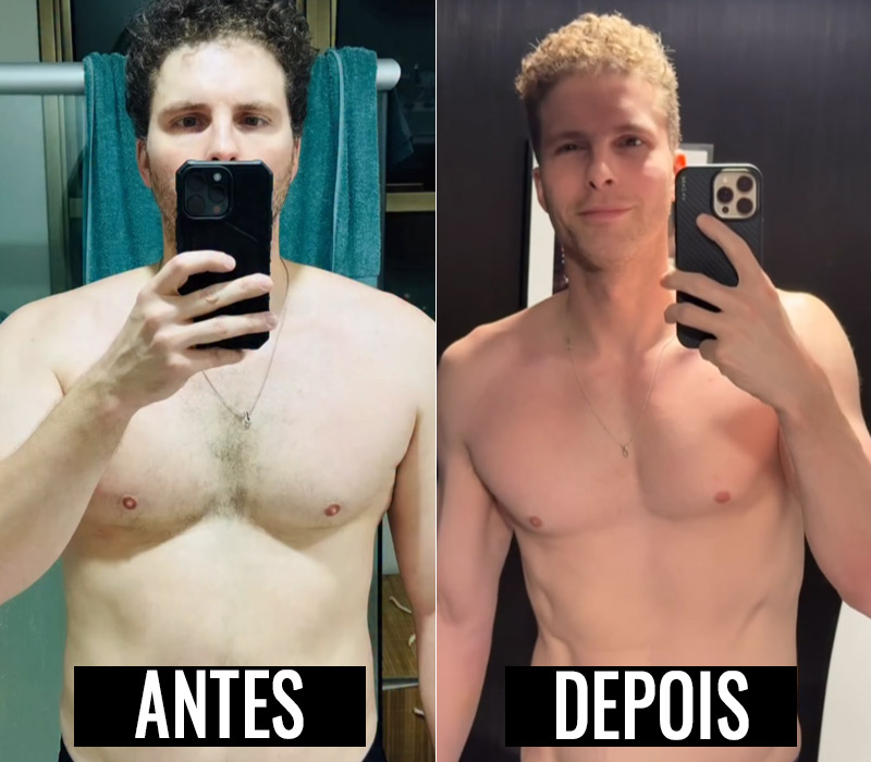 Thiago Fragoso mostrou evolução do corpo nos últimos 12 meses - Foto: Reprodução/ Instagram@thiagofragoso