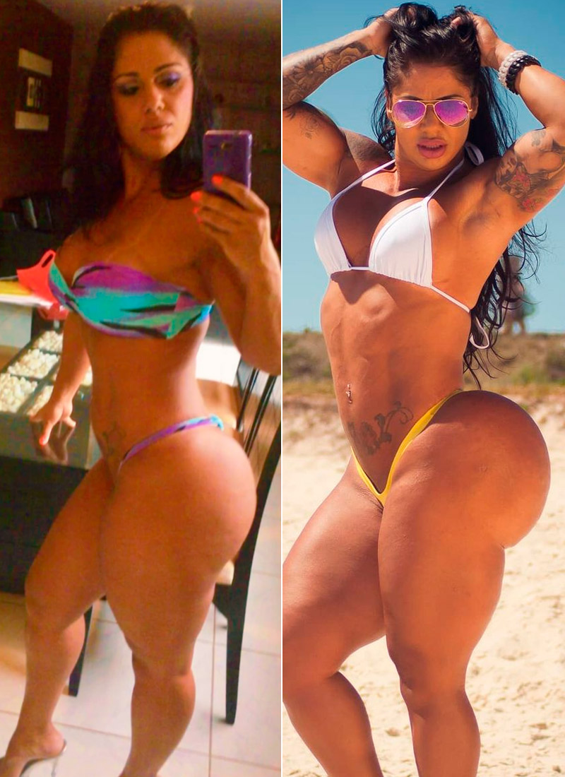 Vanessa Ataídes mostrou corpo antes de ter o bumbum de 126 cm - Foto: Reprodução/ Instagram@vanessa.ataidess